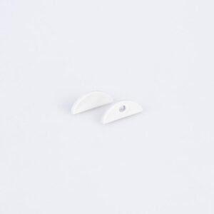Pair of End Caps for Arc LED Dome Profile (Silver)