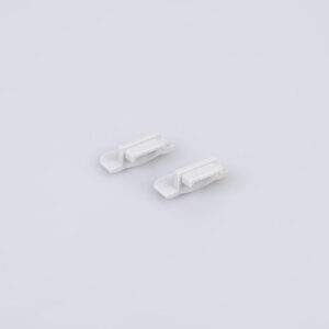 Pair of End Caps for Arc LED Recessed Profile (Silver)