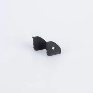 Pair of End Caps for Arc LED 45 Degree Profile (Black)