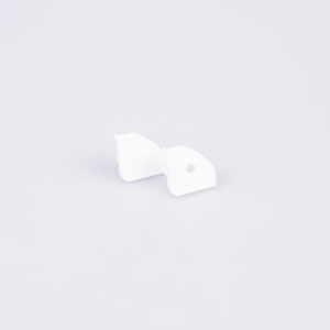 Pair of End Caps for Arc LED 45 Degree Profile (White)
