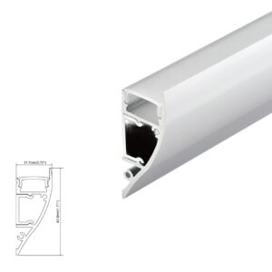 ARC-2PA 2 Metre 2 Part Architrave Aluminium LED Profile (White)