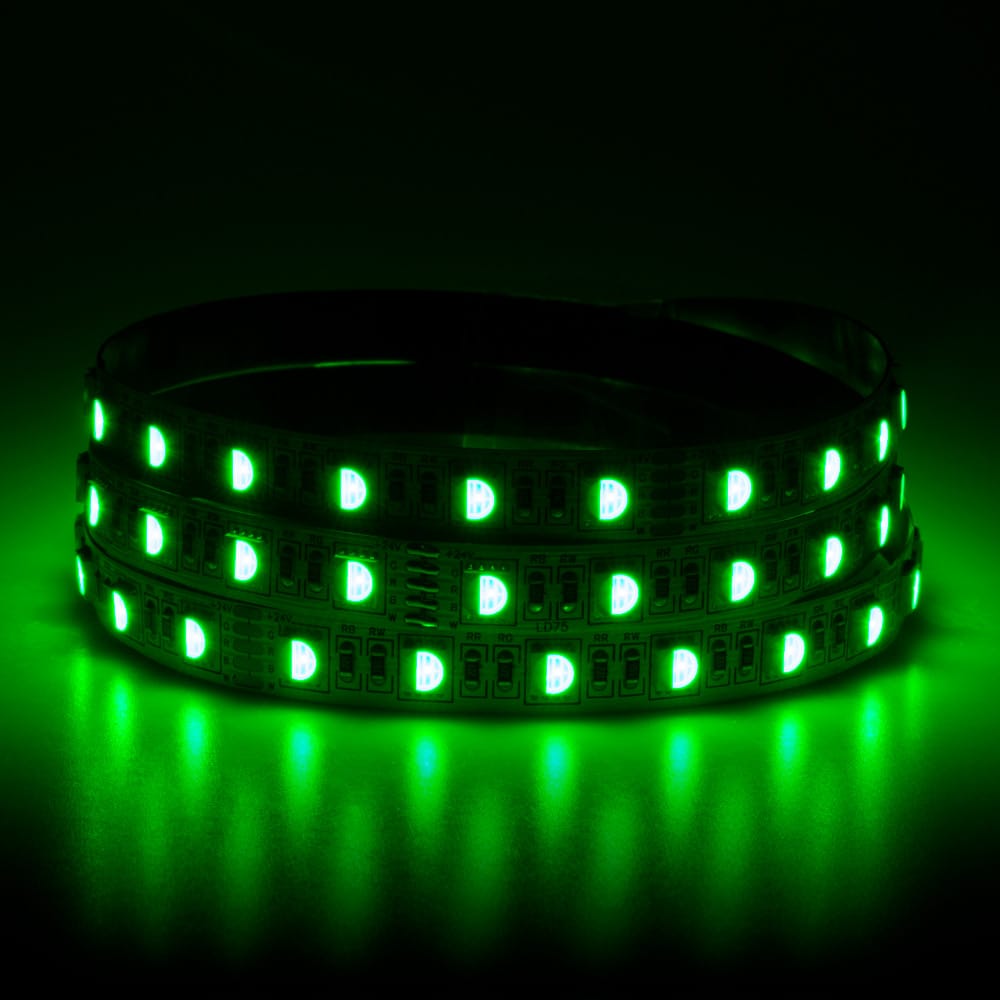 Arc LED 120 LED/m 24V IP20 26W RGB + Warm White Spotless LED Strip ...