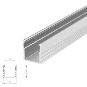 ARC-DFLAT 2 Metre 15x15mm Aluminium LED Profile