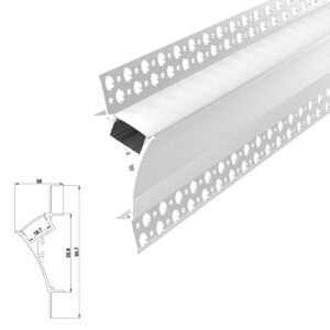ARC-DWPB 2 Metre Drywall Plaster-in Aluminium Profile (White)
