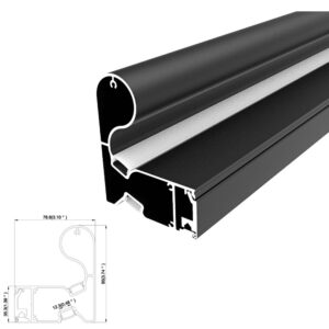 ARC-HR 2 Metre Handrail LED Profile (Matt Black)