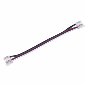 Arc LED 5 Pin 12mm COB Strip to Wire to Strip Connector (Clear)