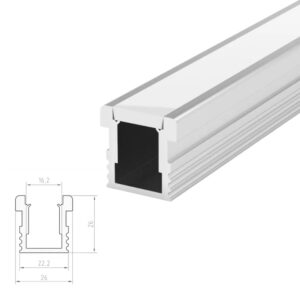 ARC-RECHD Heavy Duty Recessed Aluminium LED Profile (Silver)