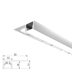 ARC-SWTI 2 Metre 10.5mm Single Wing Tile in Profile (Silver)