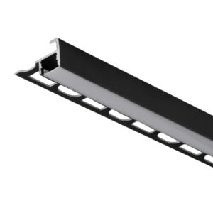 Arc LED 2m Black Tile in Stair Profile