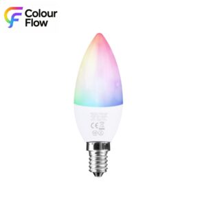 Colour-Flow 4W Smart 2.4GHZ RGB+CCT LED E14 Candle (White)