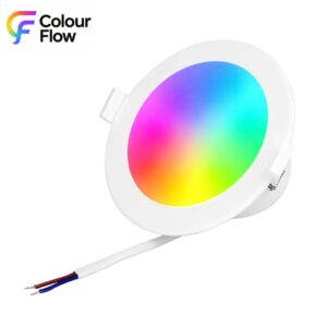Colour-flow 240V 6W RGB+CCT LED downlight (WiFi+2.4GHz)