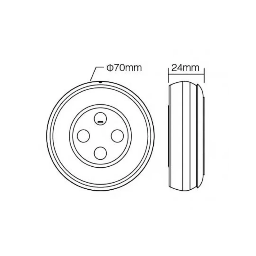 Colour-Flow 2.4G 4 Zone Rainbow Remote for RGB+CCT LED Strip (White)