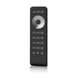 Arc LED Single Colour 4 Channel Remote Control (Black)