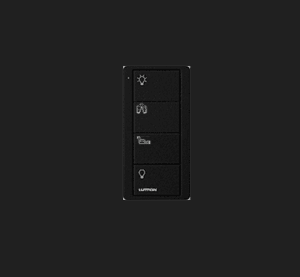 Lutron Pico RF RA2 4 Button Room Family (Black)