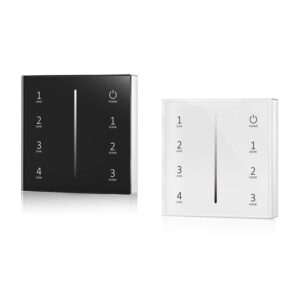 Arc LED 4 Zone Single Colour Battery Operated Touch Wall Panel