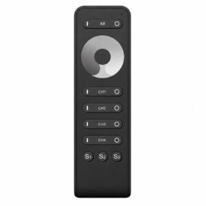 Arc LED Single Colour 4 Channel Remote Control (Black)