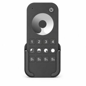 Arc LED Single Colour 4 Zone Remote Control (Black)