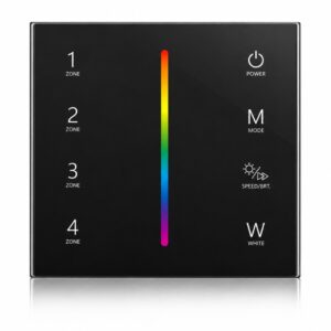 Arc LED 4 Zone RGBW Battery Powered Wall Panel