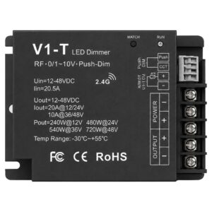 ArcLED V1-T Single Colour Receiver With Push Dim & 0/1-10V Input