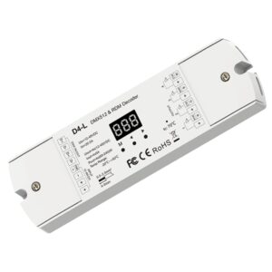Arc LED 12-24VDC 4 Channel DMX Decoder (White)