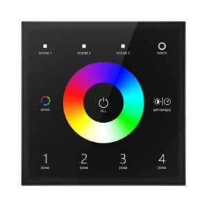 Arc LED 4 Zone RGB/RGBW Touch Wall Panel  (Round Design)