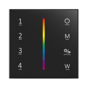 Arc LED 4 Zone RGB/RGBW Touch Wall Panel
