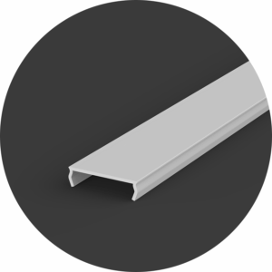 Arc LED 2 Metre 20mm Diffuser for LED Profile (Opal)