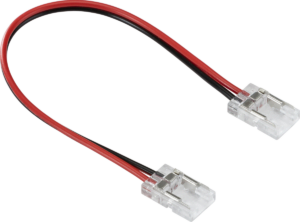Arc LED 2 Pin 10mm COB Strip to Wire to Strip Connector (Clear)