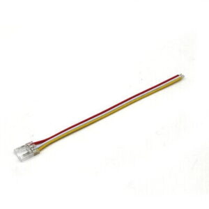 Arc LED 3 Pin 10mm COB Strip to Wire Connector (Clear)
