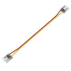 Arc LED 3 Pin 10mm COB Strip to Wire to Strip Connector (Clear)