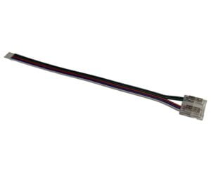 Arc LED 5 Pin 12mm COB Strip to Wire Connector (Clear)