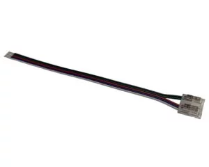 Arc LED 5 Pin 12mm COB Strip to Wire Connector (Clear)