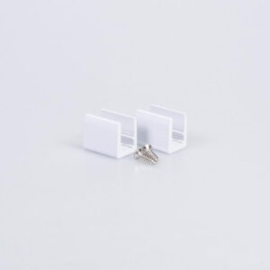 Arc LED Neon Flex Side Bend Pair of Bottom Clips - Metal