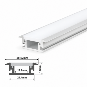 ARC-WPREC-2M 2 Metre Water Resistant Recessed LED Profile