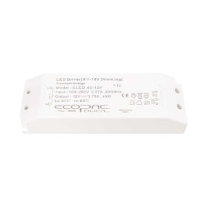 Ecopac 12V 45W 0-10V Dimmable LED Driver