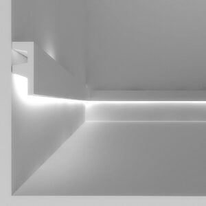 Eleni Lighting EL501 2 Metre Straight LED Linear Cornice (White)