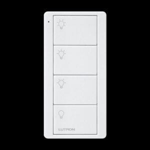 Lutron - Pico RF Lights 4 Button Scene - Arctic White