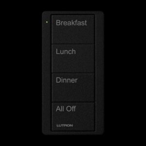 Lutron - Pico RF Lights 4 Button Zone - Black