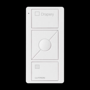 Lutron - Pico RF shades 2 Button Draperies - Arctic White