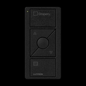 Lutron - Pico RF Shades 2 Button Draperies - Black