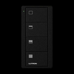 Lutron - Pico RF Shades 4 Button Scene - Black