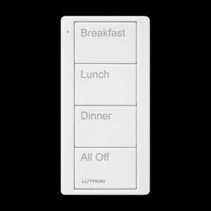 Lutron - Pico RF Shades/Light 4 Button 2 Group - Arctic White