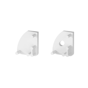 Pair of End Caps for ARC-3060DEG-WH (White)
