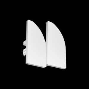 Pair of End Caps for ARC-C2PA (White)