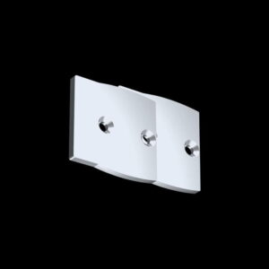 Pair of End Caps for ARC-DUAL-SIL (Silver)
