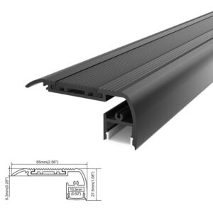 ARC-BSN Stair Nosing with Rubberised Non Slip Insert