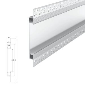 3 Metre Double Shadow Gap Profile (White)