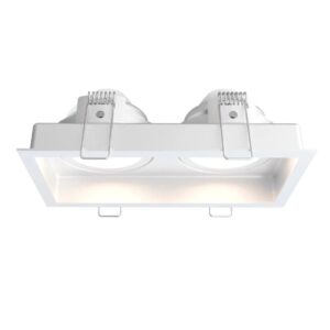 Dual Open Fired Rated IP20 GU10 Downlight (Sand White)