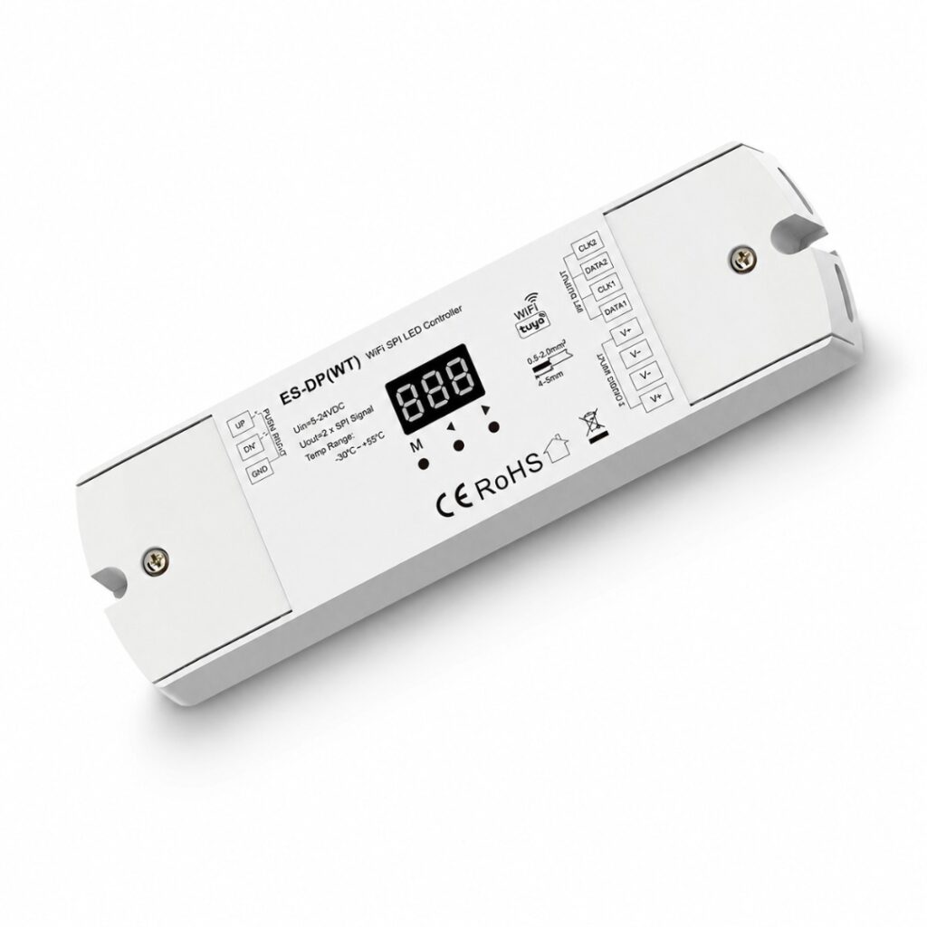 Arc LED 5-24VDC Dual Push Button WiFi SPI LED Controller | ArcLED