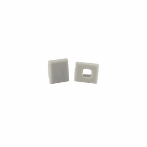 Pair of End Caps for Nano Profile (Silver)